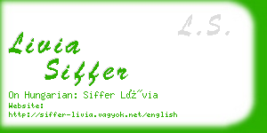 livia siffer business card